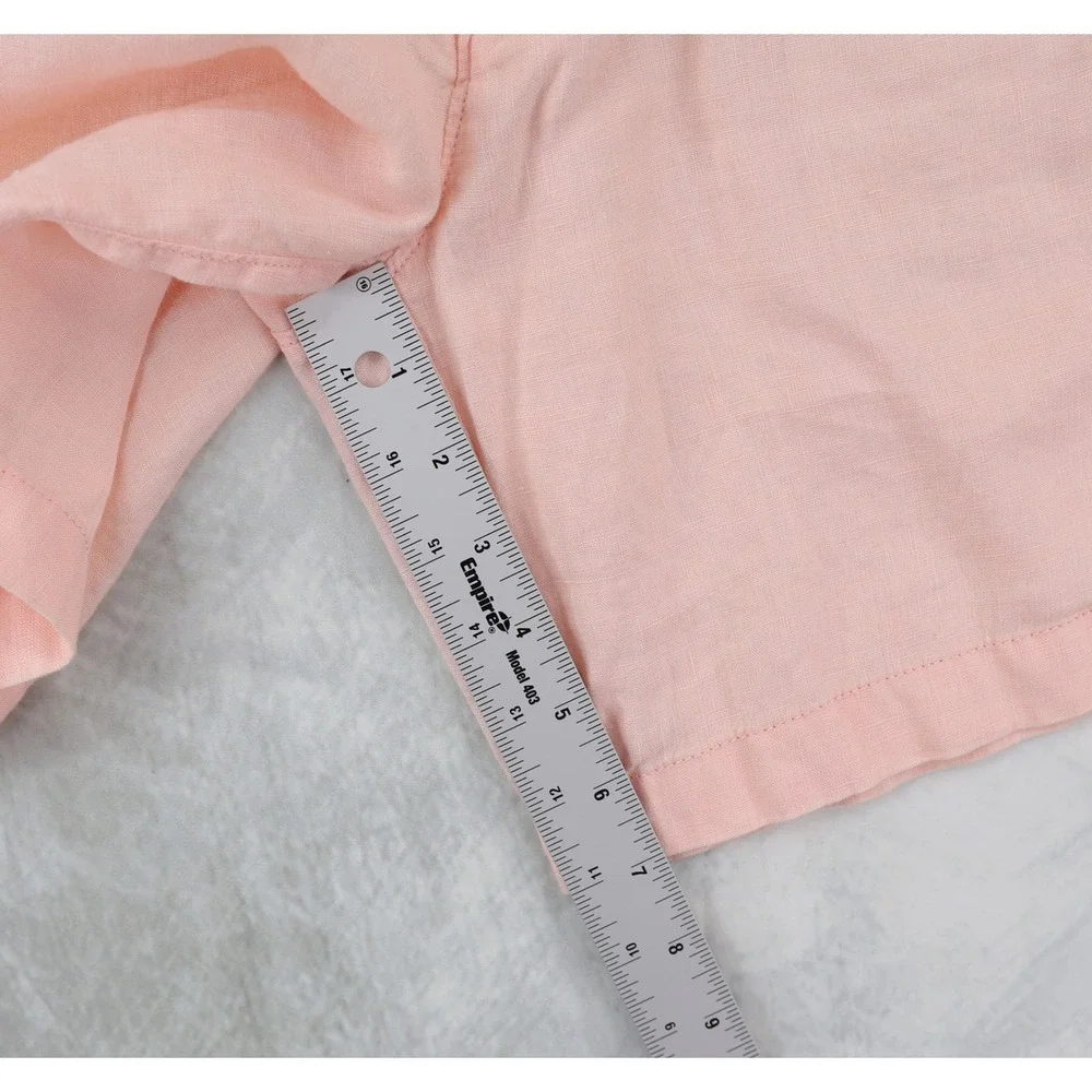 J. Crew Oarsman Pleated Linen Shorts Mens 32 Pink Single Pleat Summer 7